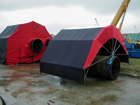 Палатки веерного типа