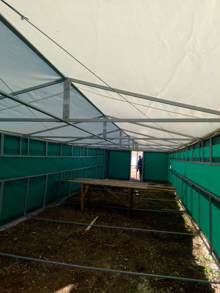 Палатка для инспекции труб НКТ.